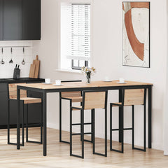 vidaXL Bar Table 200 x 100 x 105 cm Solid Pine Wood Natural 1