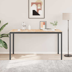 vidaXL Bar Table 200 x 100 x 105 cm Solid Pine Wood Natural 4