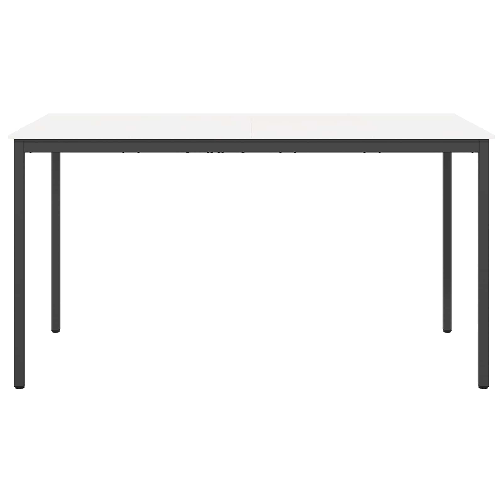 vidaXL Bar Table White 200 x 100 x 105 cm Solid Pine Wood 5