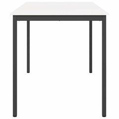 vidaXL Bar Table White 200 x 100 x 105 cm Solid Pine Wood 6