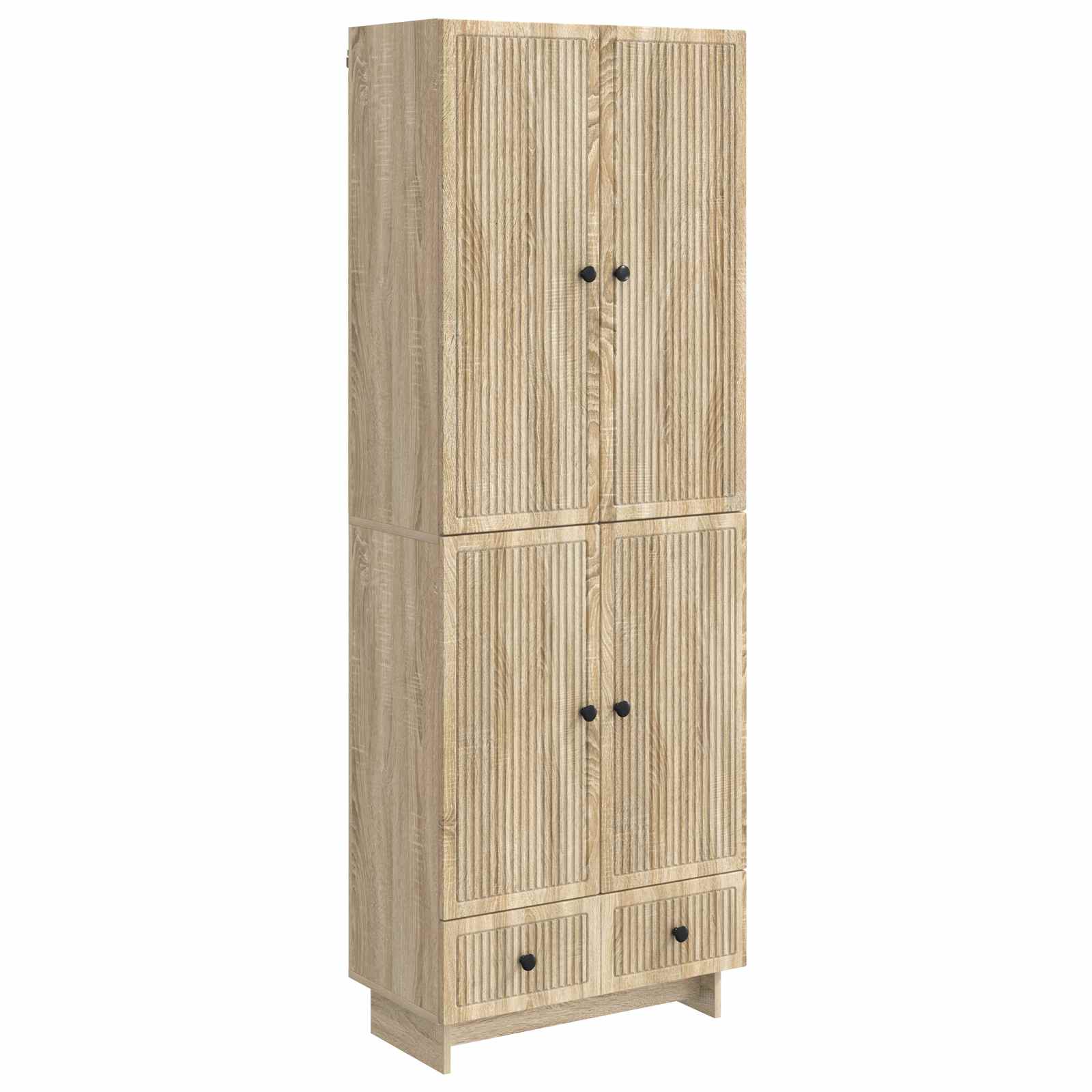 vidaXL Cabinet Set 2 pcs Sonoma Oak 66 x 34.5 x 95 cm Engineered Wood 1