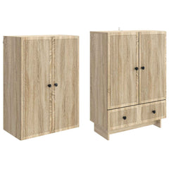 Cabinet Set 2 pcs Engineered Wood Sonoma oak