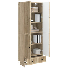 Cabinet Set 2 pcs Engineered Wood Sonoma oak