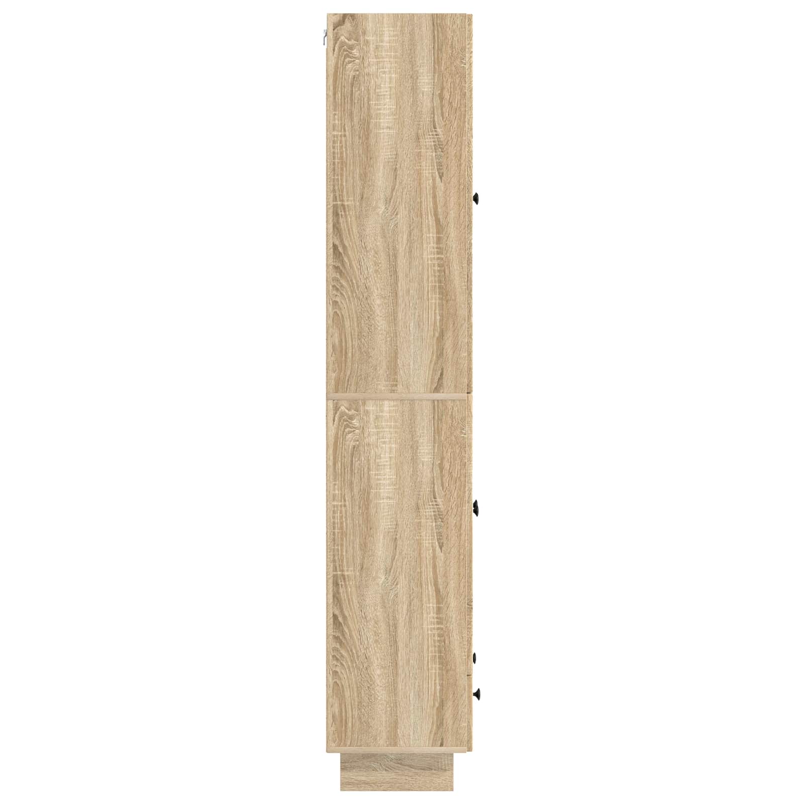vidaXL Cabinet Set 2 pcs Sonoma Oak 66 x 34.5 x 95 cm Engineered Wood 5