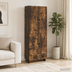 Cabinet Set 2 pcs Engineered Wood Smoked oak