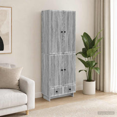 vidaXL Cabinet Set 2 pcs Grey Sonoma 66 x 34.5 x 95 cm Engineered Wood 1