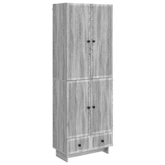 vidaXL Cabinet Set 2 pcs Grey Sonoma 66 x 34.5 x 95 cm Engineered Wood 2