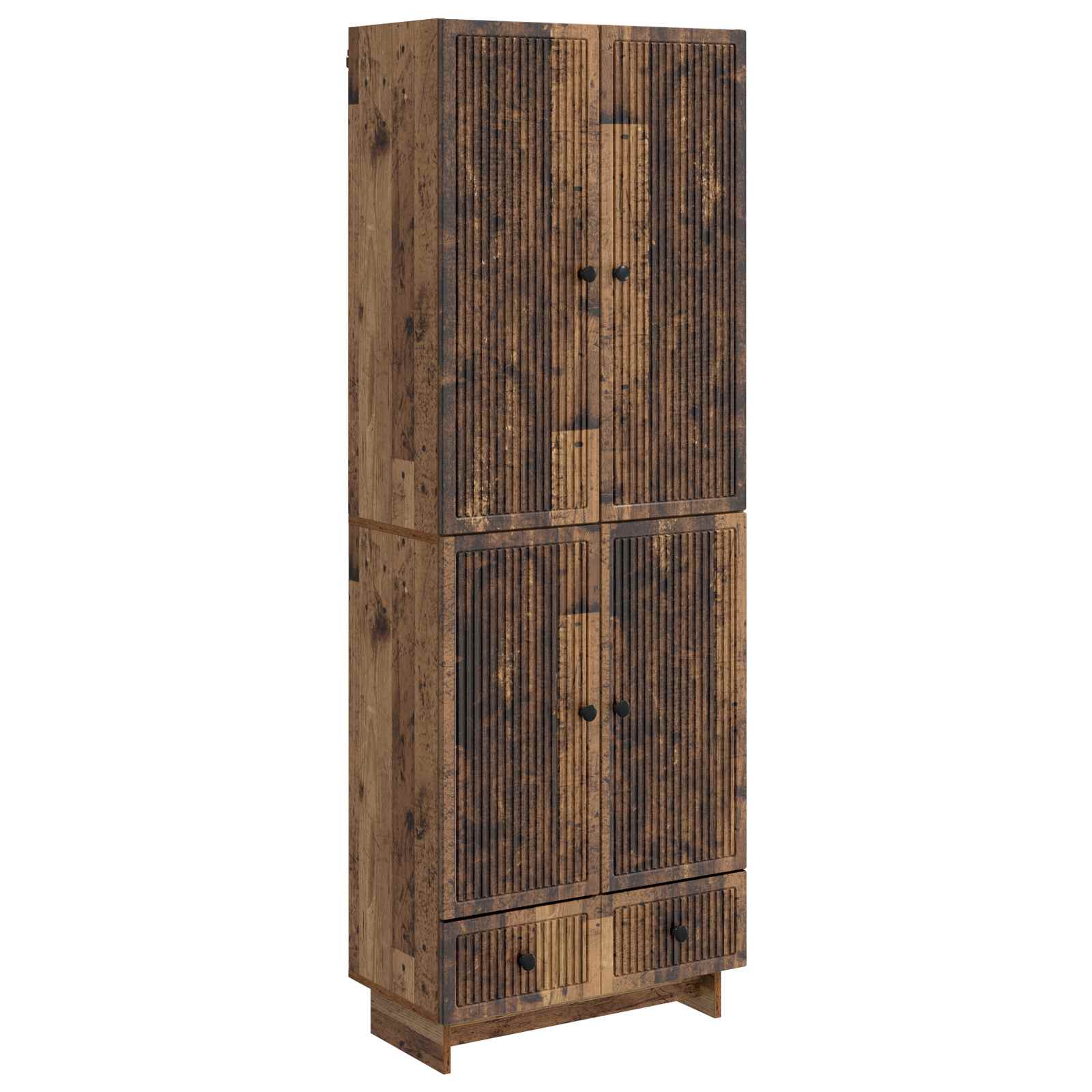 vidaXL Cabinet Set 2 pcs Old Wood 66 x 34.5 x 95 cm Engineered Wood 2