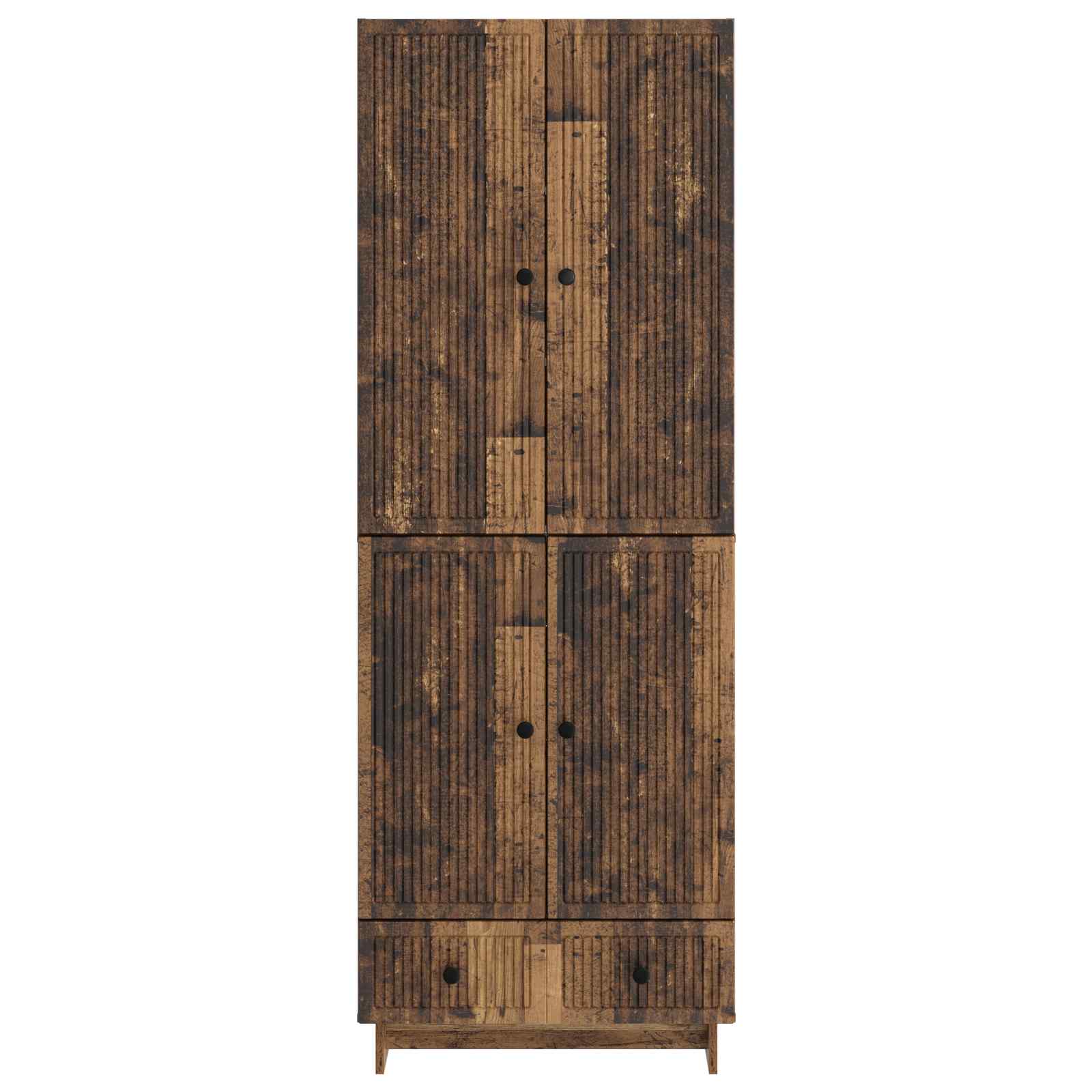 vidaXL Cabinet Set 2 pcs Old Wood 66 x 34.5 x 95 cm Engineered Wood 5
