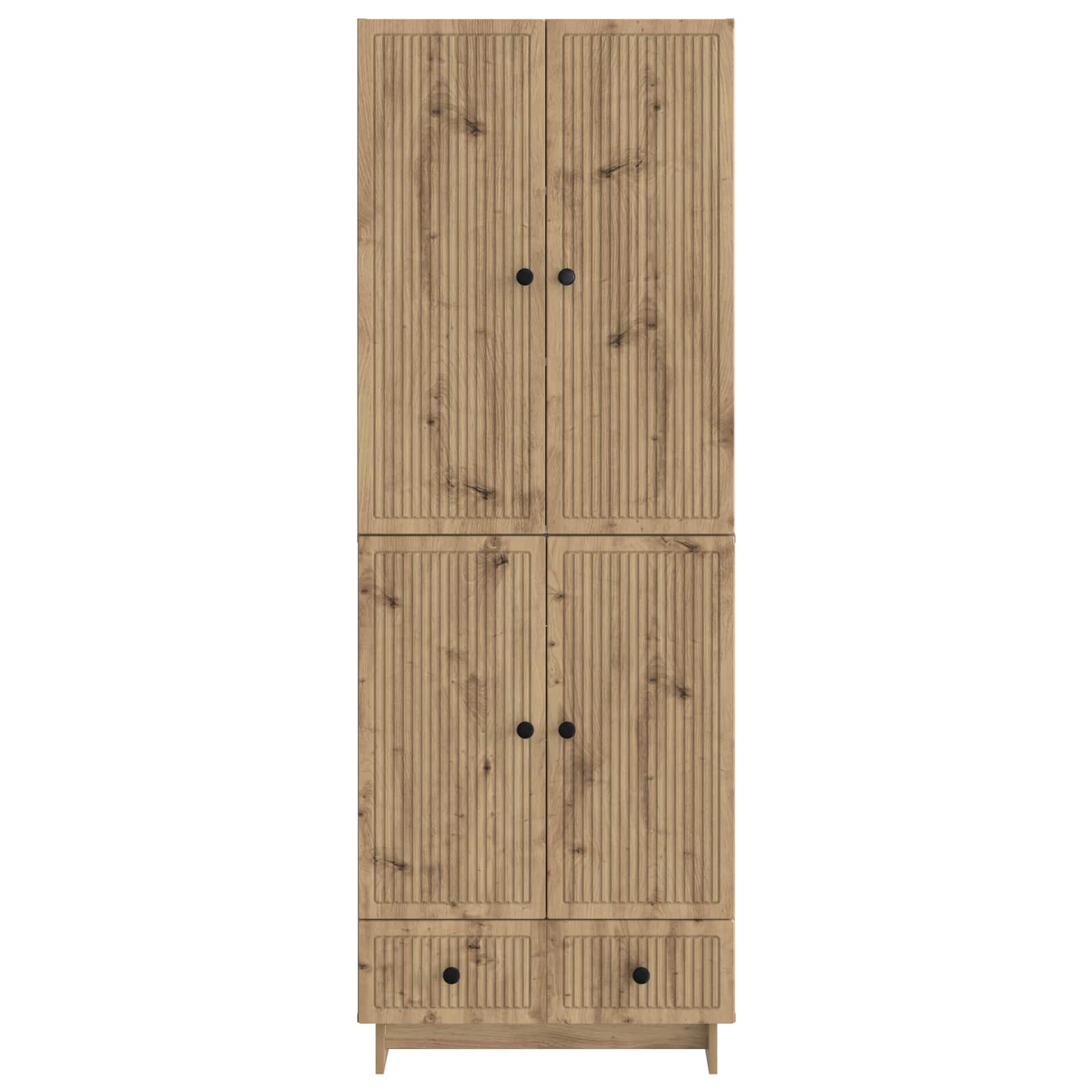 vidaXL Cabinet Set 2 pcs Artisan Oak Engineered Wood 5