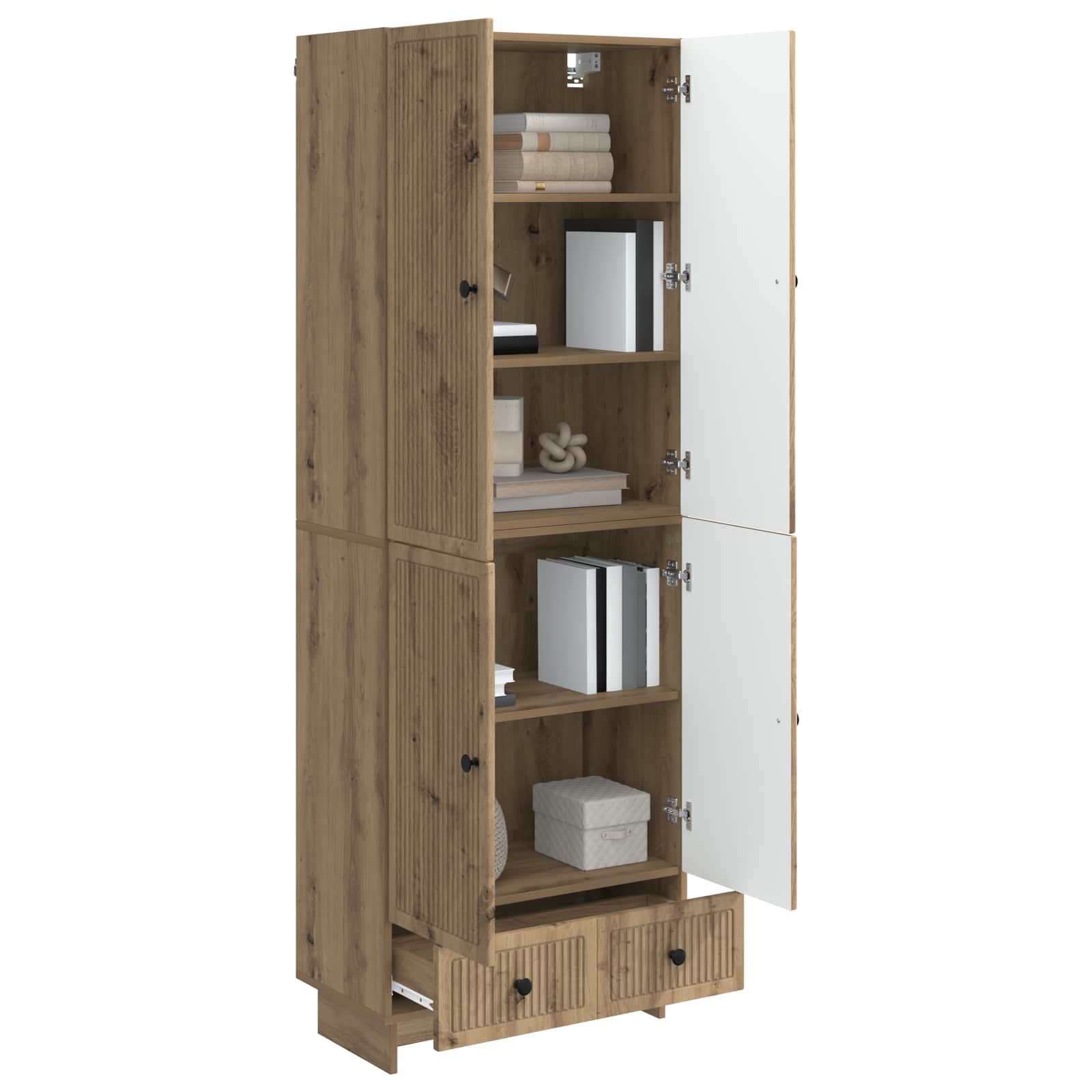 vidaXL Cabinet Set 2 pcs Artisan Oak Engineered Wood 3