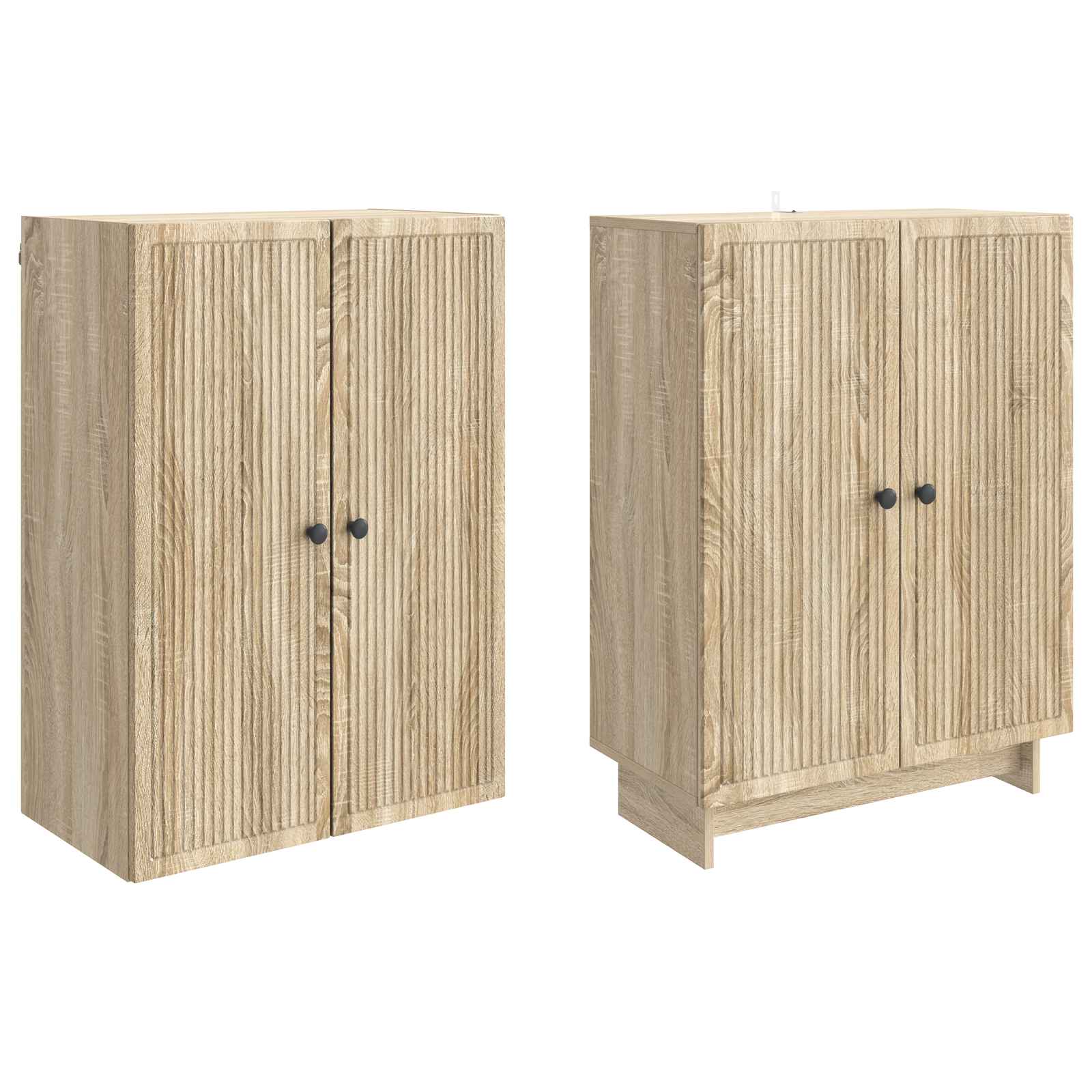 vidaXL Cabinet Set 2 pcs Sonoma Oak 66 x 34.5 x 90 cm Engineered Wood 4