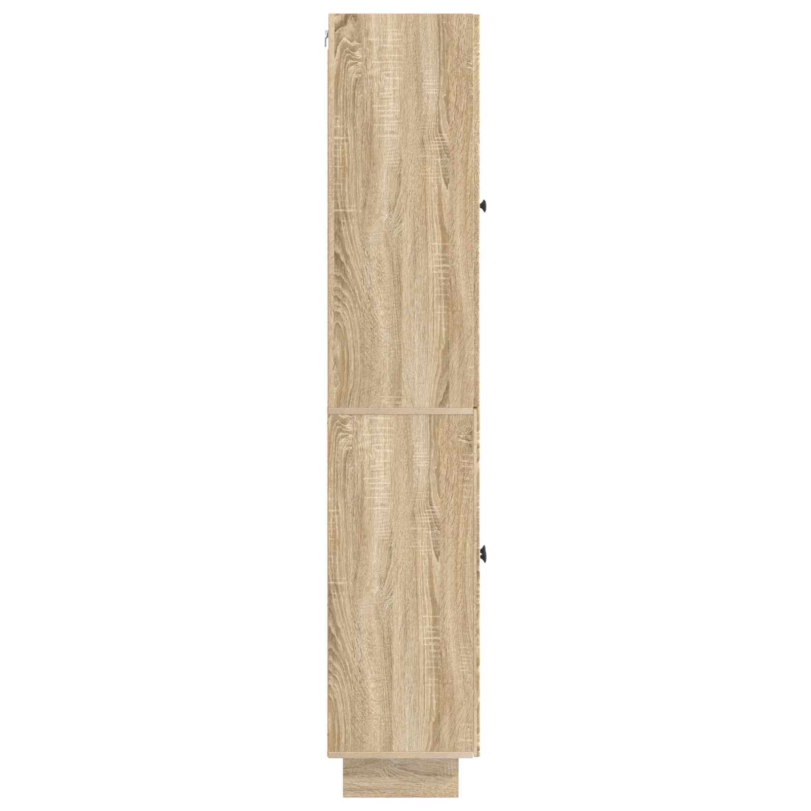 vidaXL Cabinet Set 2 pcs Sonoma Oak 66 x 34.5 x 90 cm Engineered Wood 6