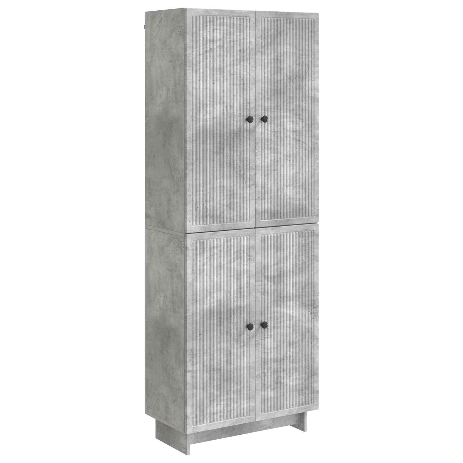 vidaXL Cabinet Set 2 pcs Concrete Grey 66 x 34.5 x 90 cm 2