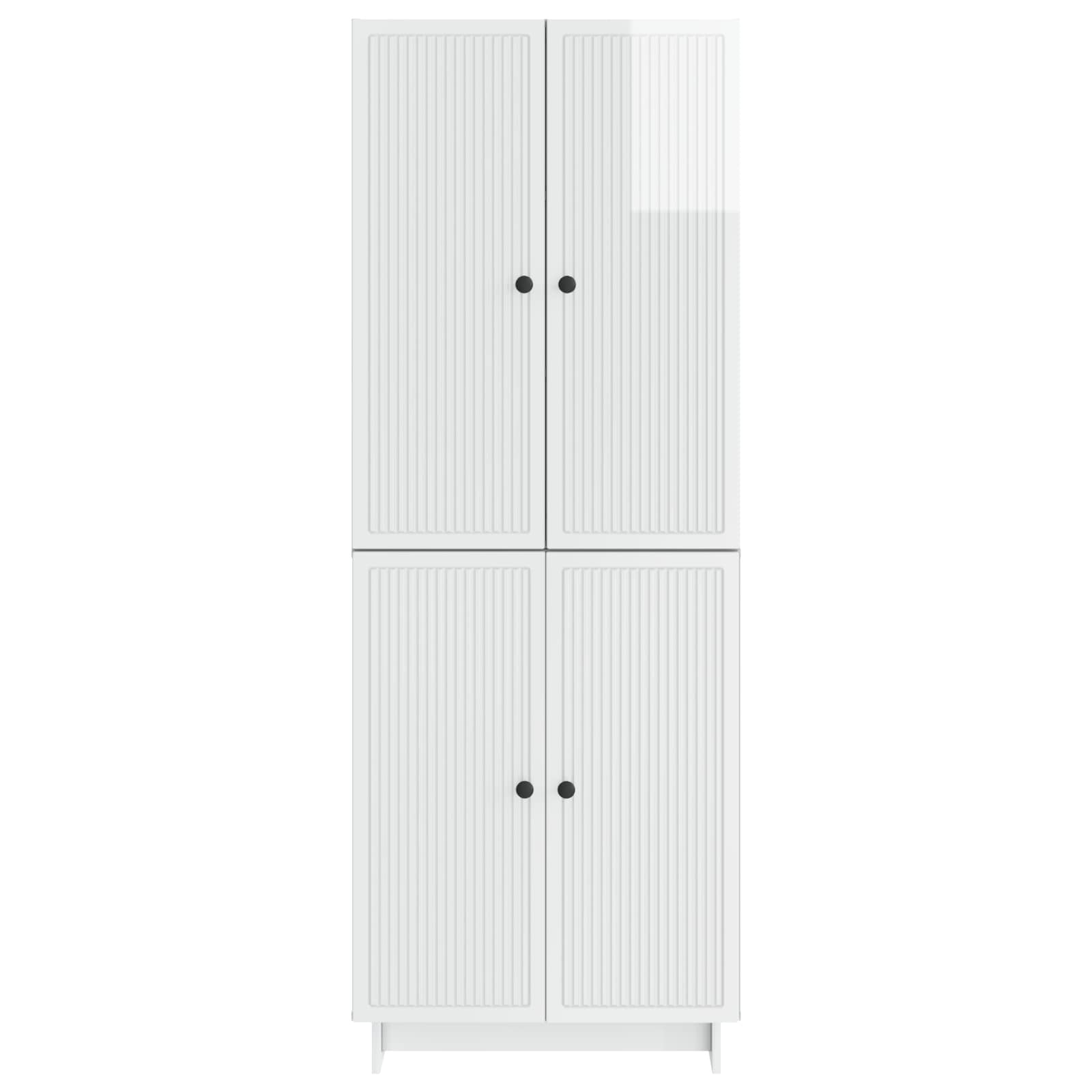 vidaXL Cabinet Set 2 pcs High Gloss White 66 x 34.5 x 90 cm 5