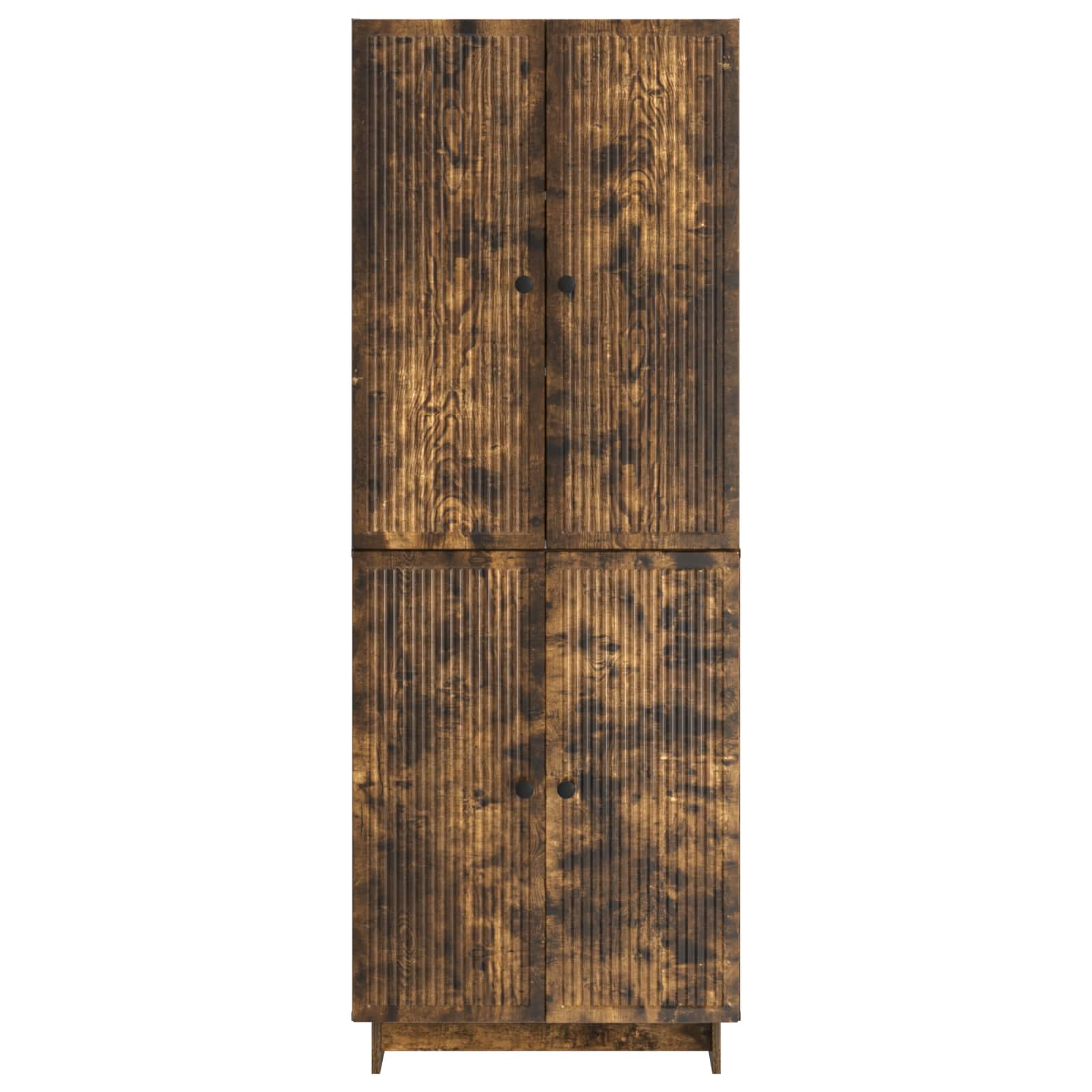 vidaXL Cabinet Set 2 pcs Smoked Oak 66 x 34.5 x 90 cm Engineered Wood 5