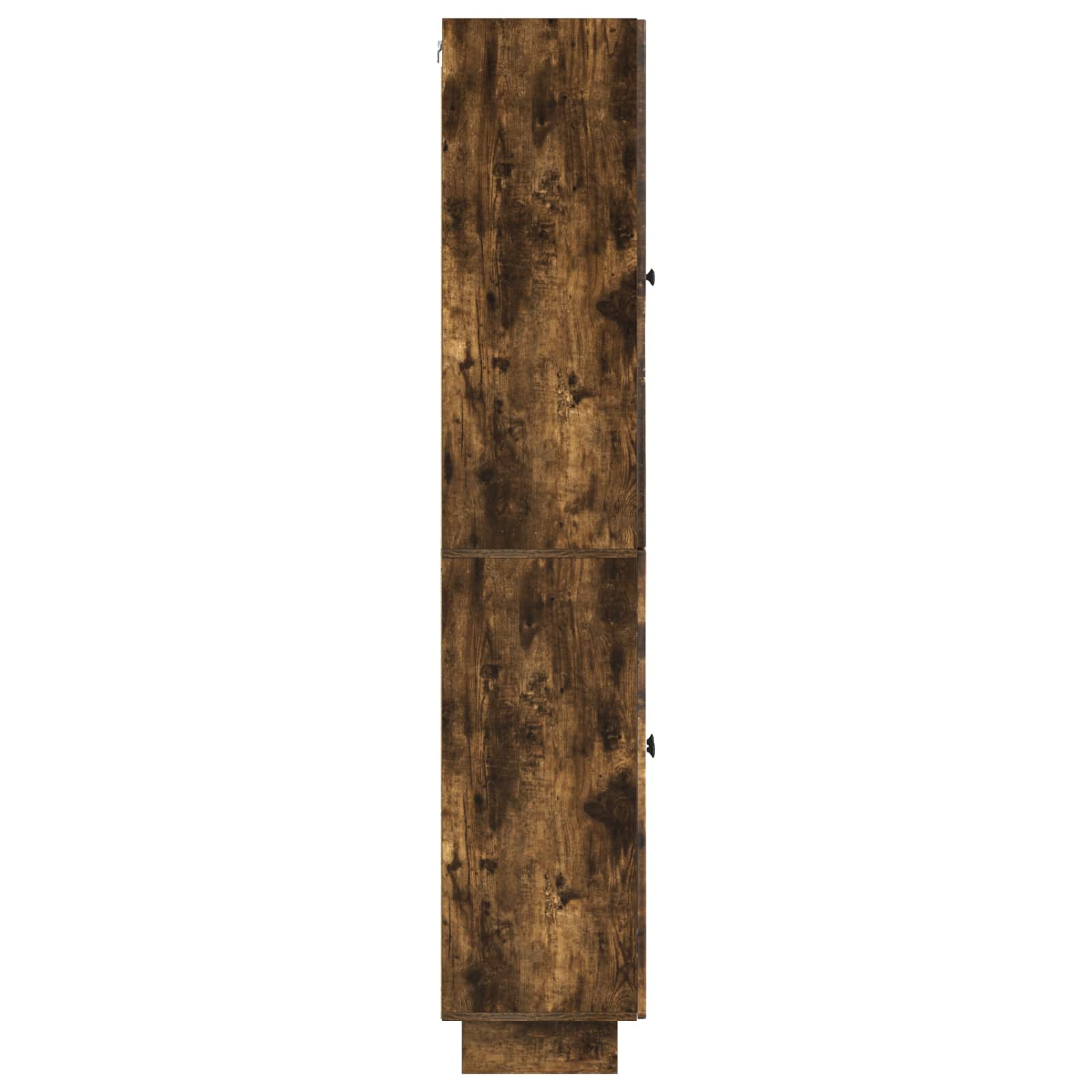 vidaXL Cabinet Set 2 pcs Smoked Oak 66 x 34.5 x 90 cm Engineered Wood 6