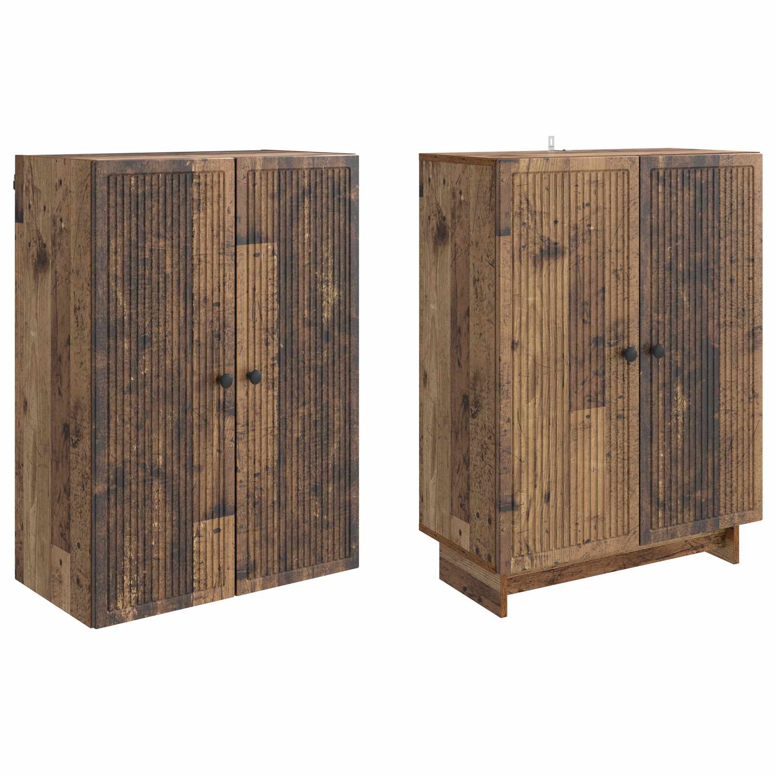 vidaXL Cabinet Set 2 pcs Old Wood 66 x 34.5 x 90 cm Engineered Wood 4