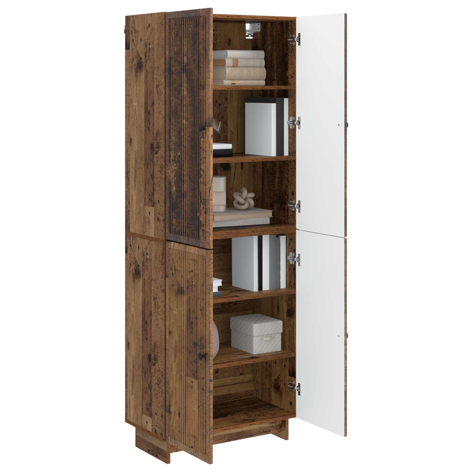vidaXL Cabinet Set 2 pcs Old Wood 66 x 34.5 x 90 cm Engineered Wood 3