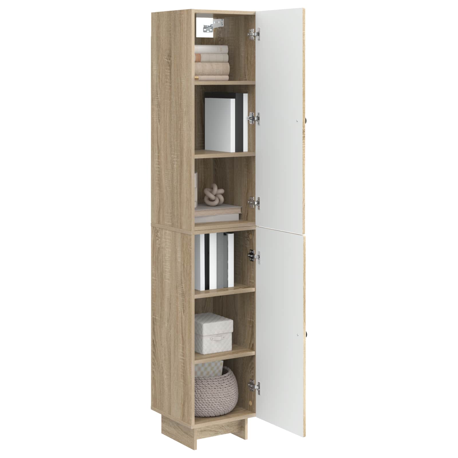 vidaXL Cabinet Set 2 pcs Sonoma Oak 34.5 x 33 x 90 cm Engineered Wood 3