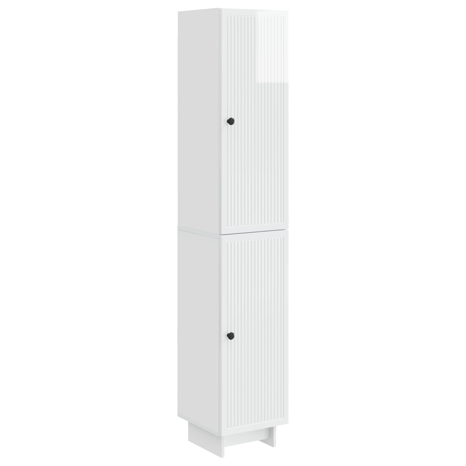 vidaXL Cabinet Set 2 pcs High Gloss White 34.5 x 33 x 90 cm 2