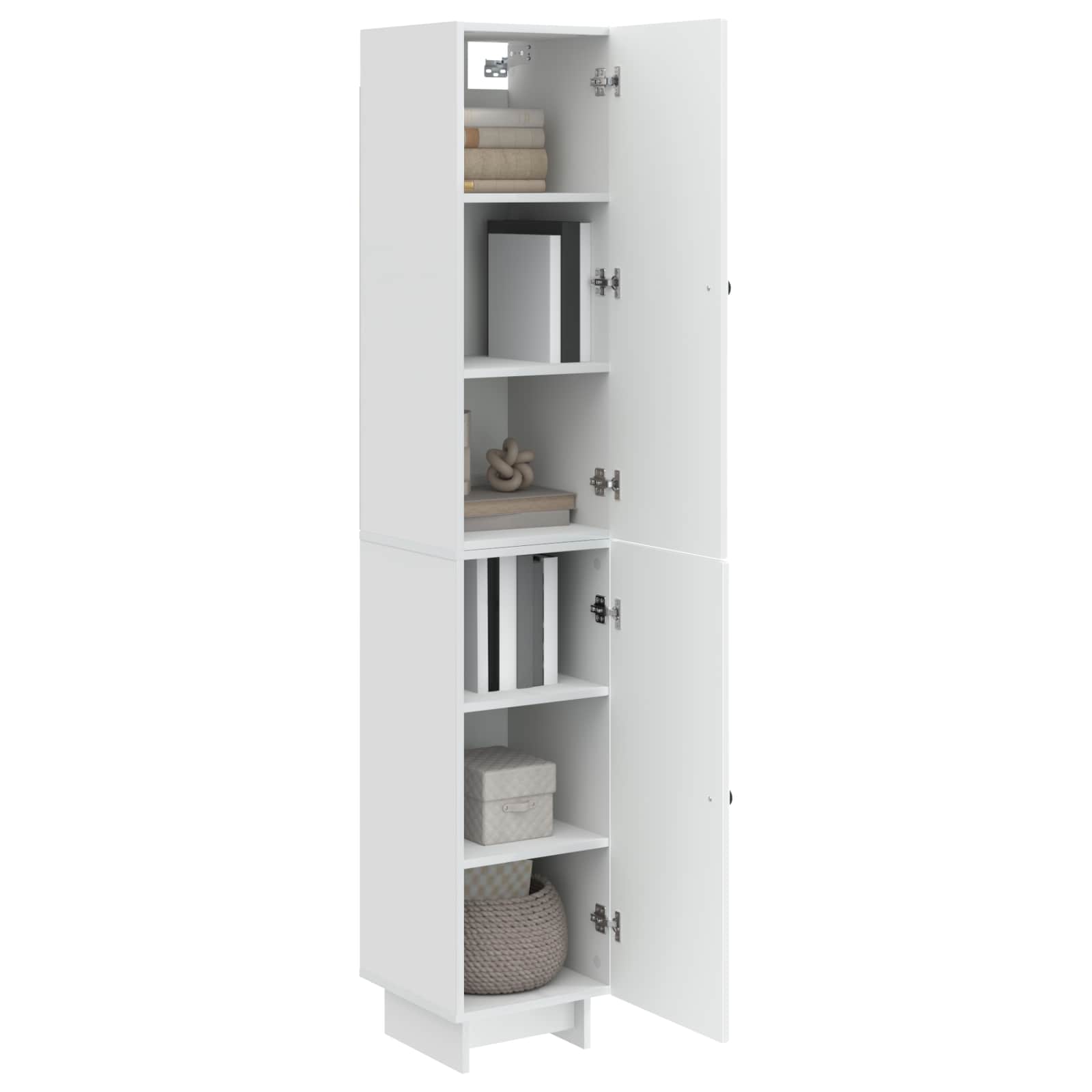 vidaXL Cabinet Set 2 pcs High Gloss White 34.5 x 33 x 90 cm 3