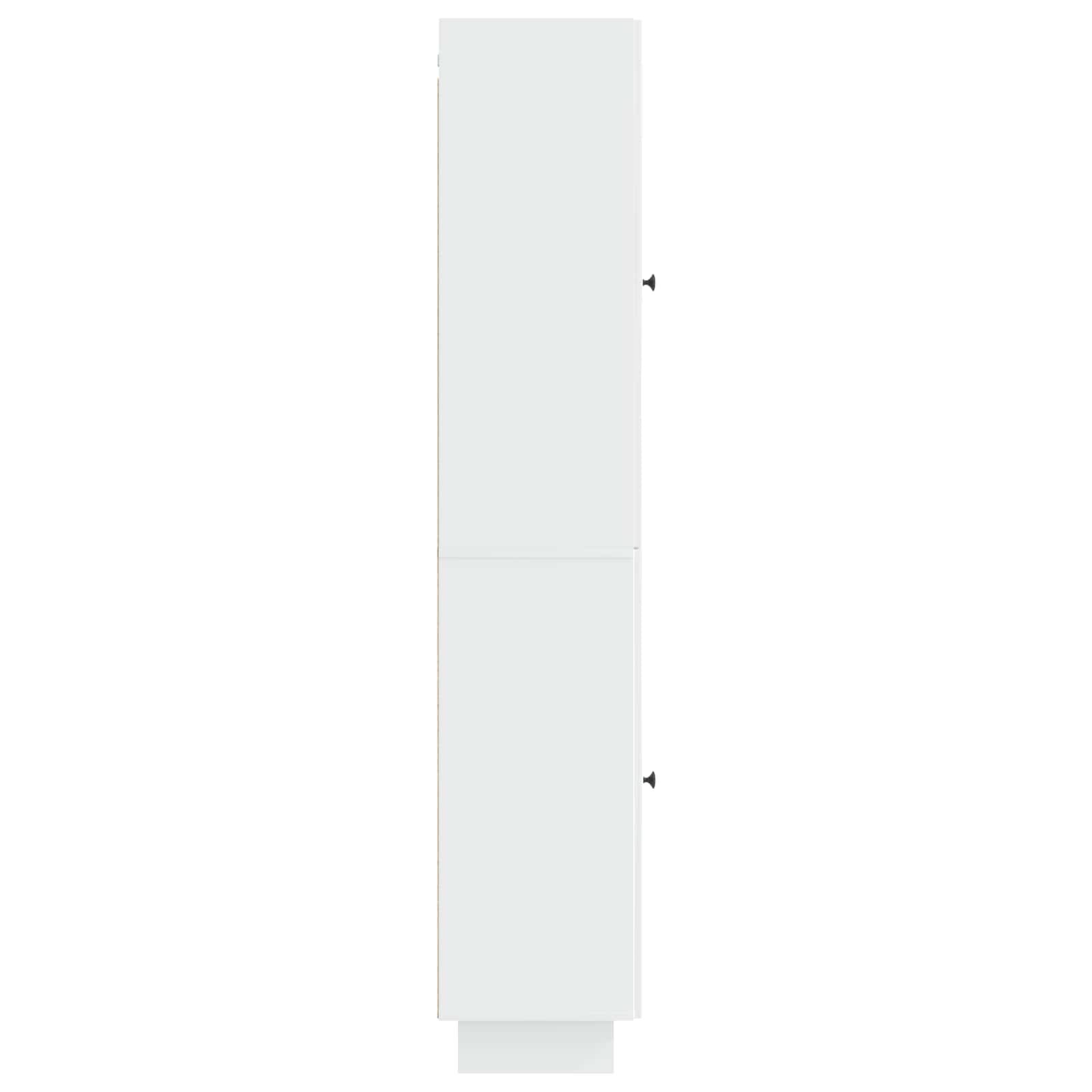 vidaXL Cabinet Set 2 pcs High Gloss White 34.5 x 33 x 90 cm 6