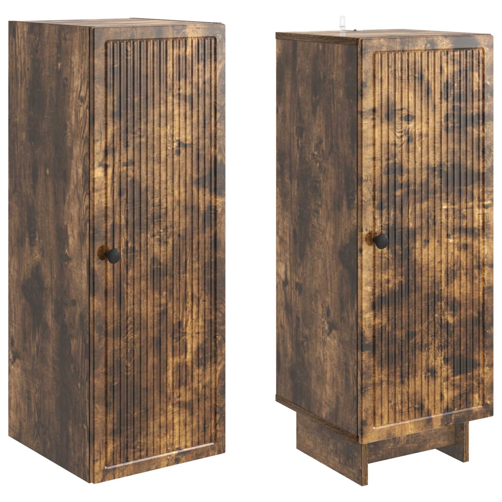 vidaXL Cabinet Set 2 pcs Smoked Oak 34.5 x 33 x 90 cm Engineered Wood 4