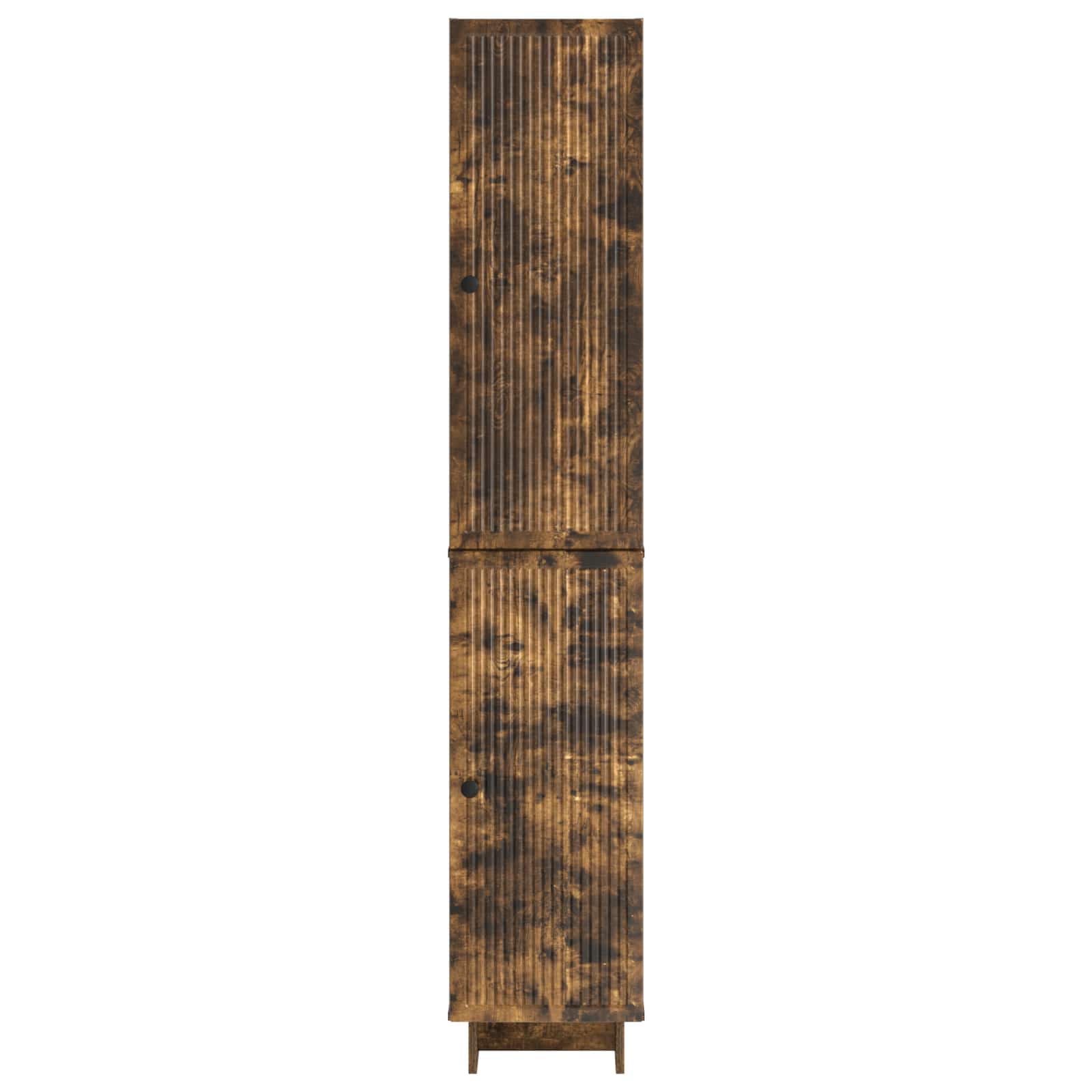 vidaXL Cabinet Set 2 pcs Smoked Oak 34.5 x 33 x 90 cm Engineered Wood 5