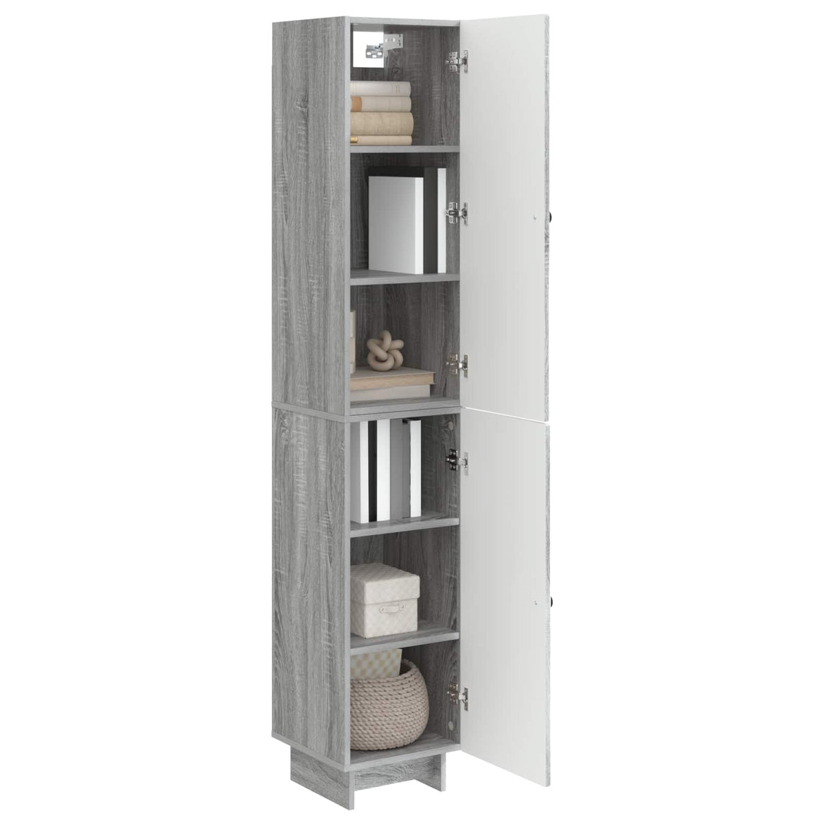 vidaXL Cabinet Set 2 pcs Grey Sonoma 34.5 x 33 x 90 cm Engineered Wood 3