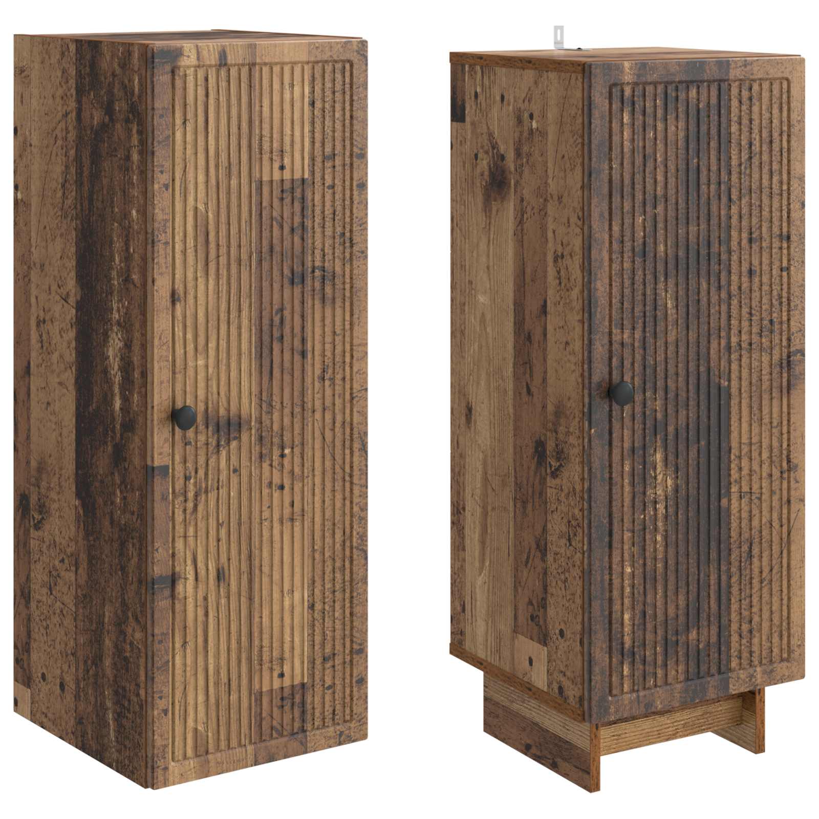 vidaXL Cabinet Set 2 pcs Old Wood 34.5 x 33 x 90 cm Engineered Wood 4