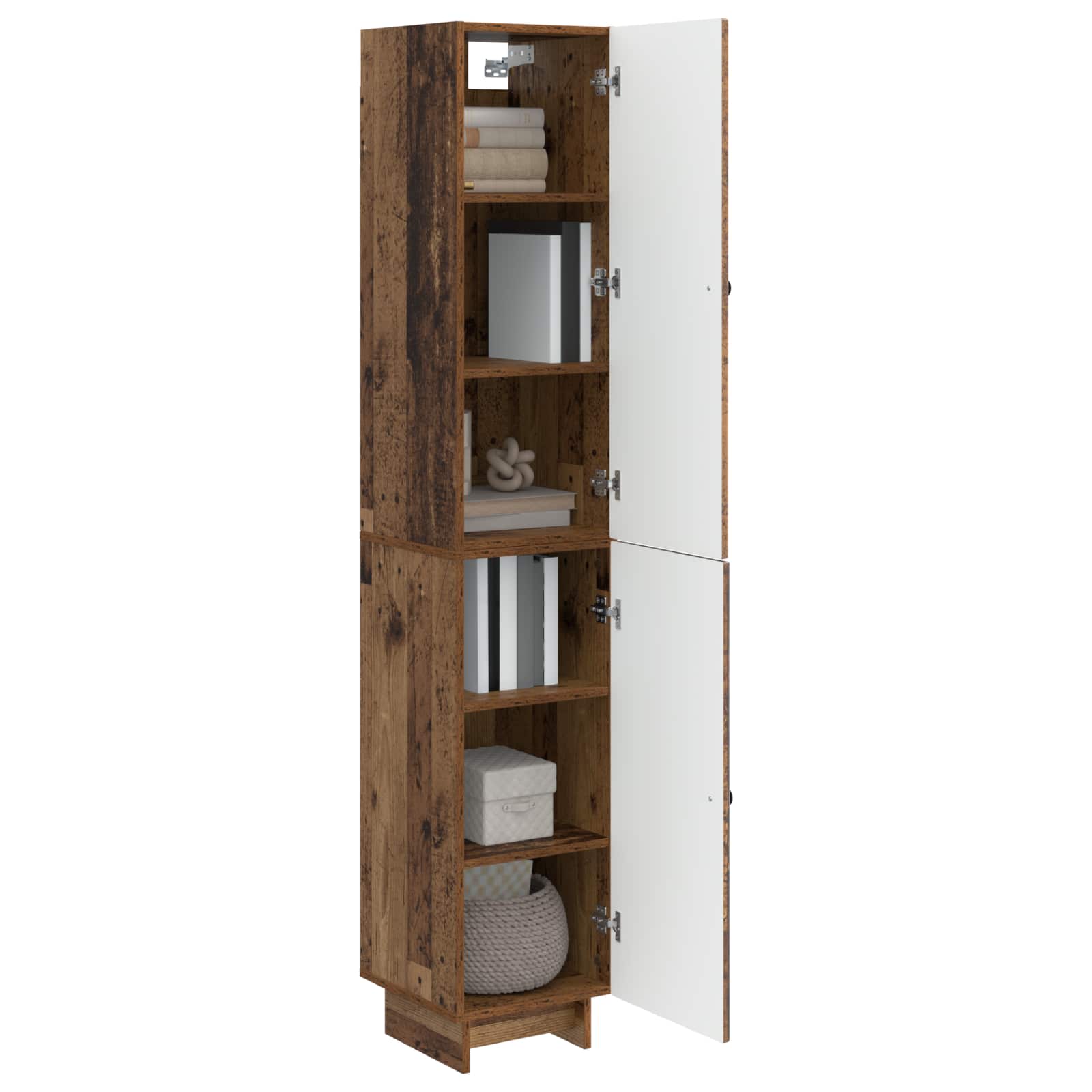 vidaXL Cabinet Set 2 pcs Old Wood 34.5 x 33 x 90 cm Engineered Wood 3