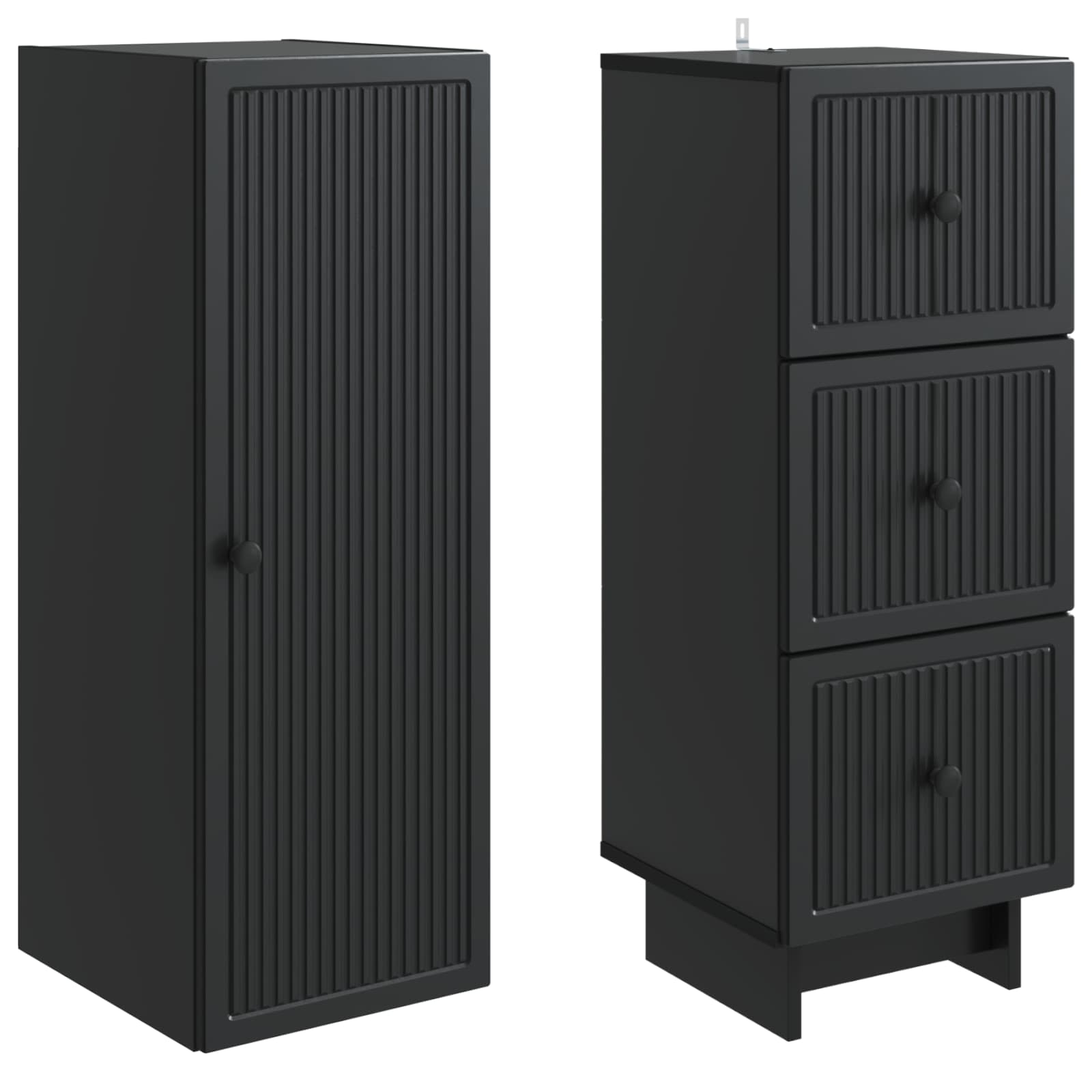 vidaXL Cabinet Set 2 pcs 33 x 34.5 x 90 cm Engineered Wood 4