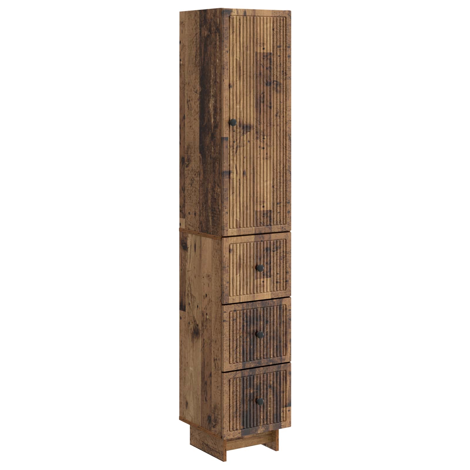 vidaXL Cabinet Set 2 pcs Old Wood 33 x 34.5 x 90 cm Engineered Wood 2