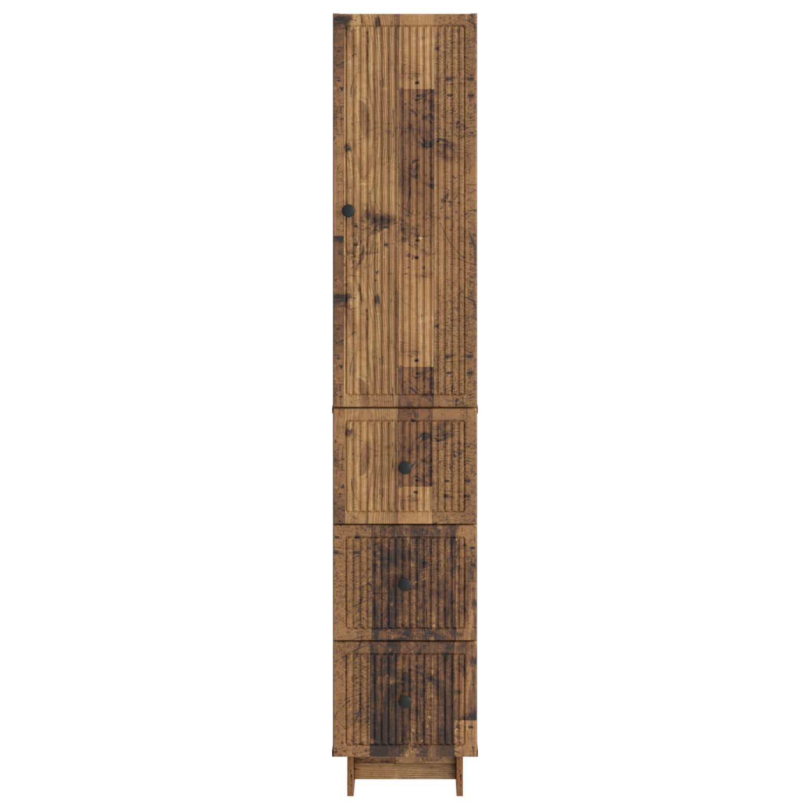 vidaXL Cabinet Set 2 pcs Old Wood 33 x 34.5 x 90 cm Engineered Wood 5