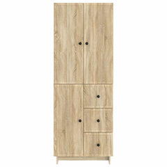 Cabinet Set 2 pcs Engineered Wood Sonoma oak