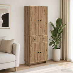 Cabinet Set 2 pcs Engineered Wood Artisan oak