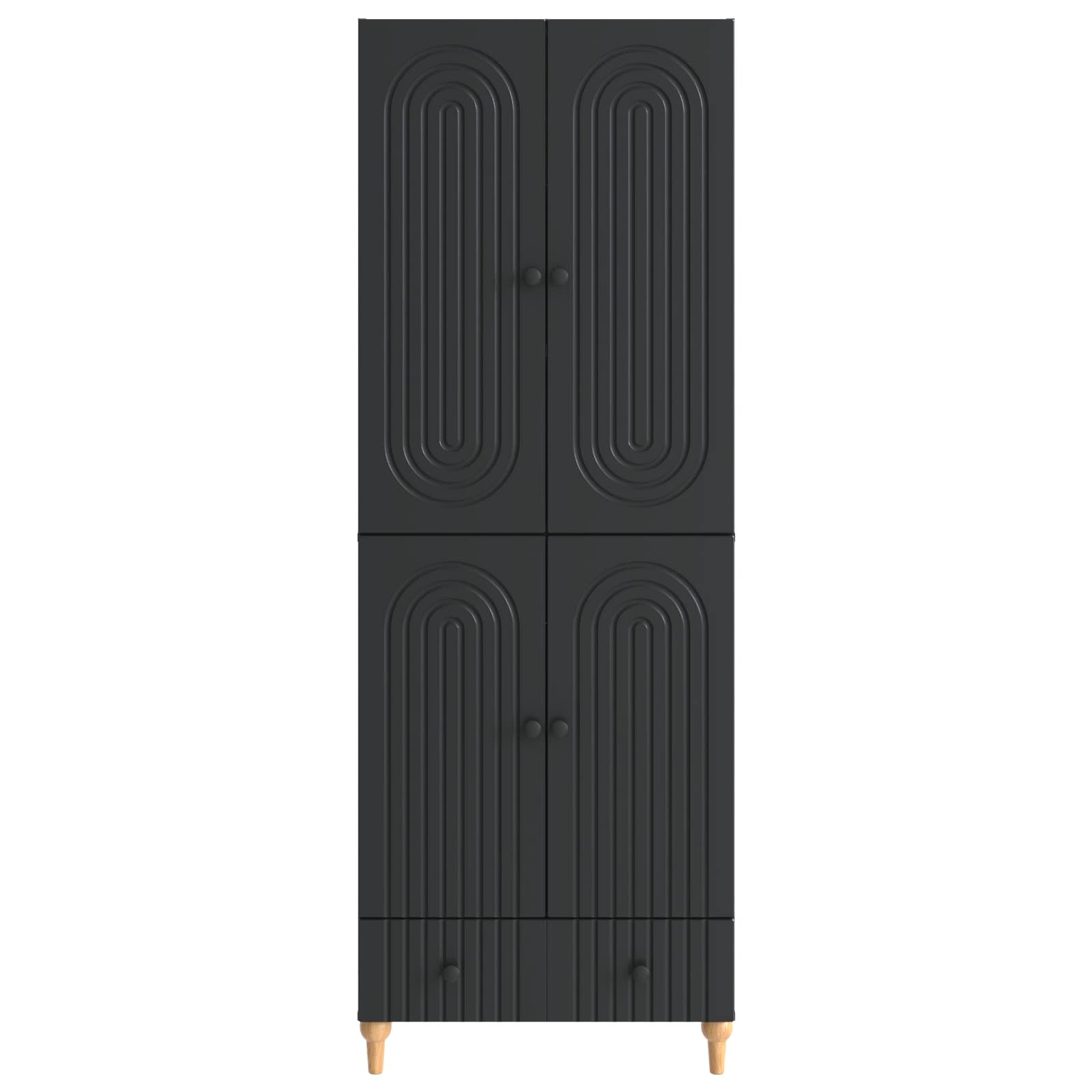 vidaXL Cabinet Set 2 pcs 66 x 34.5 x 95 cm Engineered Wood 5