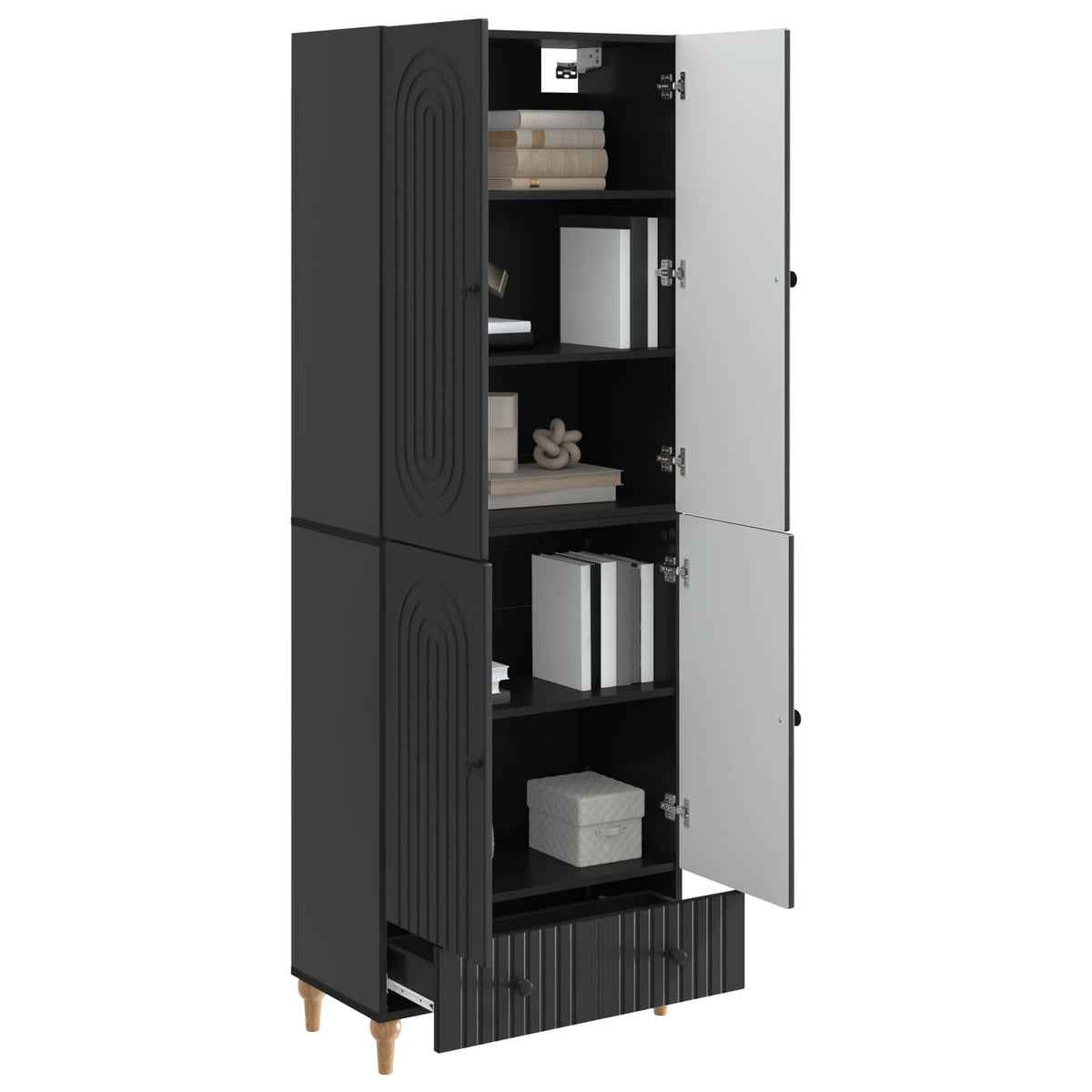 vidaXL Cabinet Set 2 pcs 66 x 34.5 x 95 cm Engineered Wood 3