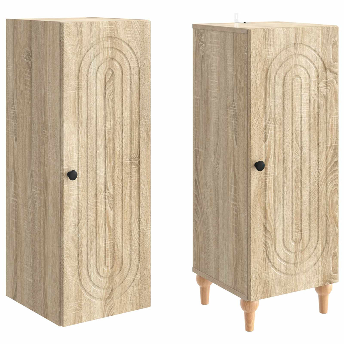 vidaXL Cabinet Set 2 pcs Sonoma Oak Engineered Wood 4