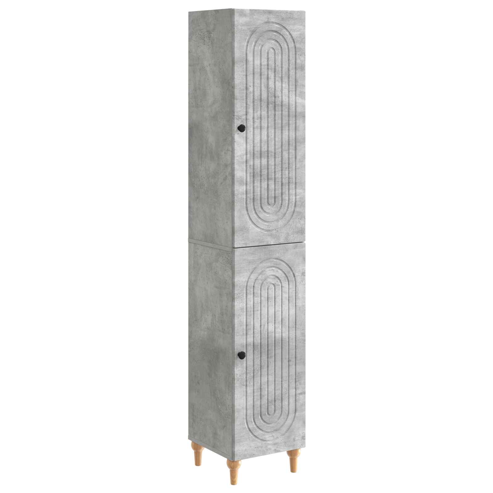 vidaXL Cabinet Set 2 pcs Concrete Grey Engineered Wood 2