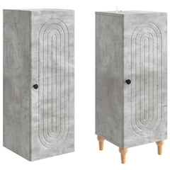 vidaXL Cabinet Set 2 pcs Concrete Grey Engineered Wood 4