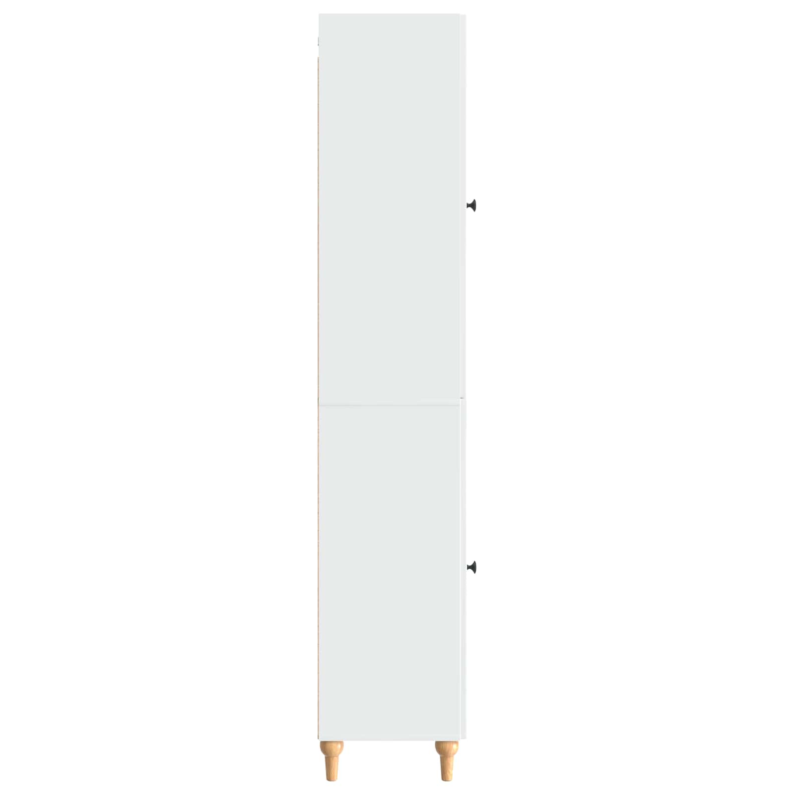 vidaXL Cabinet Set 2 pcs High Gloss White Engineered Wood 6