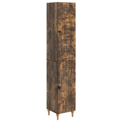 vidaXL Cabinet Set 2 pcs Smoked Oak Engineered Wood 2