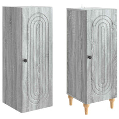 vidaXL Cabinet Set 2 pcs Grey Sonoma Engineered Wood 4