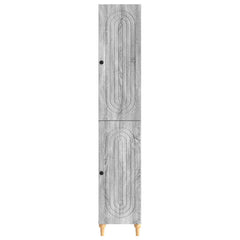 vidaXL Cabinet Set 2 pcs Grey Sonoma Engineered Wood 5