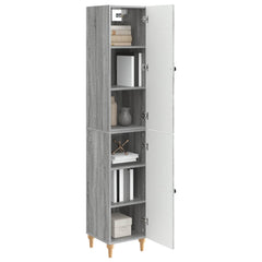 vidaXL Cabinet Set 2 pcs Grey Sonoma Engineered Wood 3