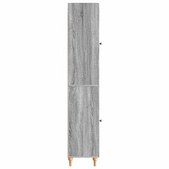 vidaXL Cabinet Set 2 pcs Grey Sonoma Engineered Wood 6