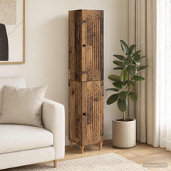 vidaXL Cabinet Set 2 pcs Old Wood Engineered Wood 1