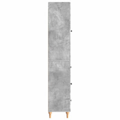 Cabinet Set 2 pcs 66 x 34.5 x 90 cm Engineered Wood Concrete grey